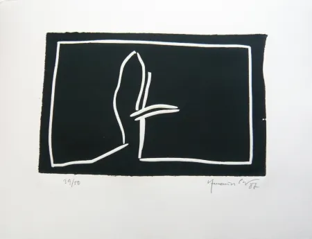 Linoincisione Hernandez Pijuan - Paisatge 2