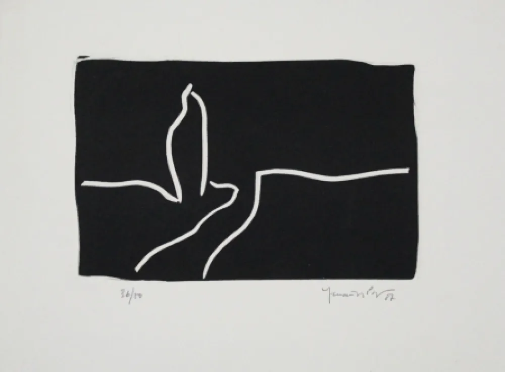 Linoincisione Hernandez Pijuan - Paisatge I / Landscape I