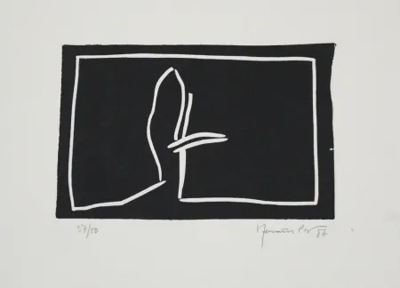 Linoincisione Hernandez Pijuan - Paisatge II / Landscape II