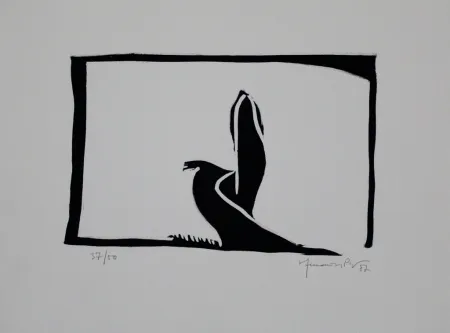 Linoincisione Hernandez Pijuan - Paisatge III / Landscape III