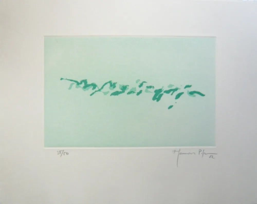 Incisione Hernandez Pijuan - PJ6