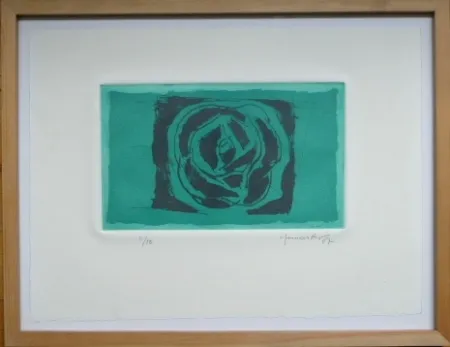 Acquatinta Hernandez Pijuan - Rosa Verda