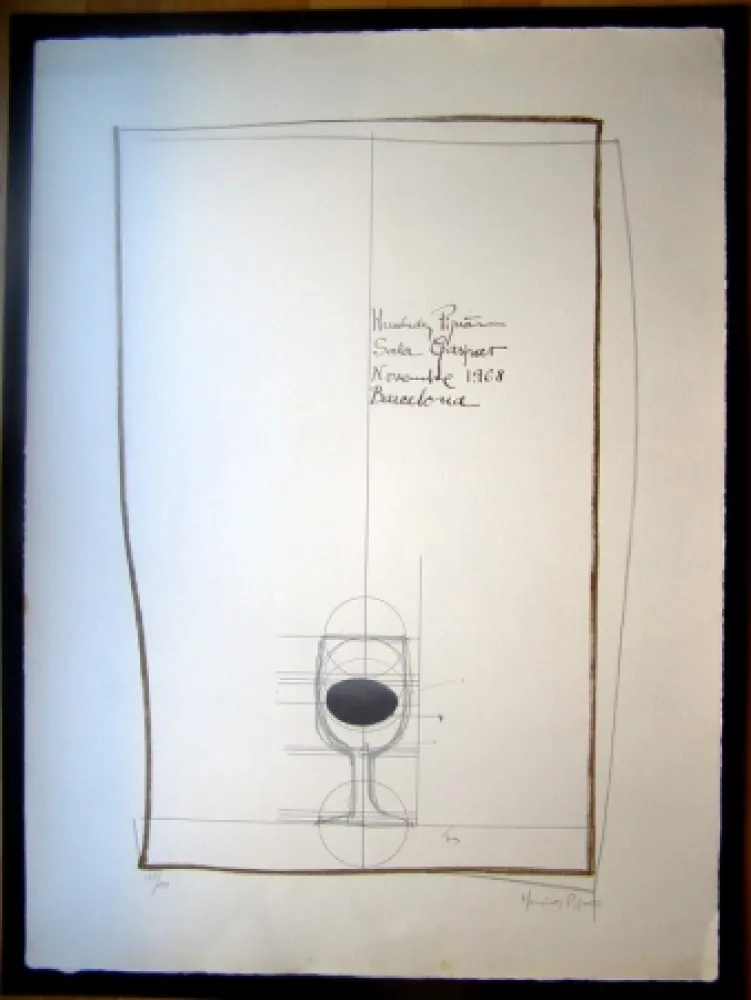 Litografia Hernandez Pijuan - S/T