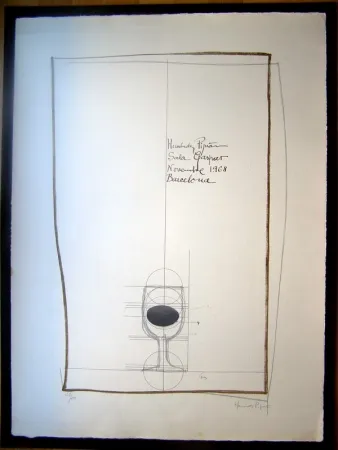 Litografia Hernandez Pijuan - S/T