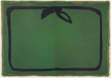 Linoincisione Hernandez Pijuan - Verd i orla Negra