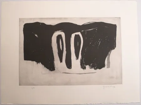 Acquatinta Hernandez Pijuan - Xipres en el Paissatge