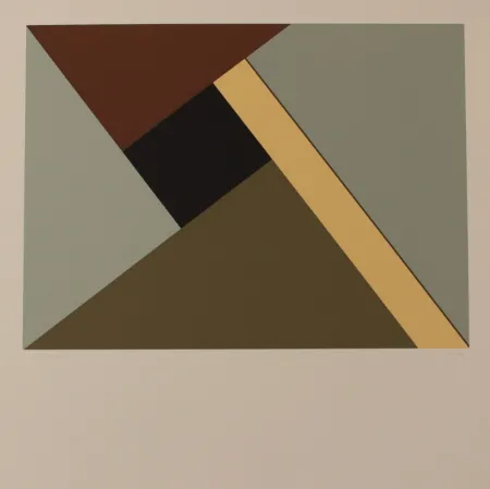 Litografia Heurtaux - COMPOSITION - EXACTA FROM CONSTRUCTIVISM TO SYSTEMATIC ART 1918-1985
