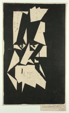 Incisione Su Legno Hilker -  Kopf (Head)