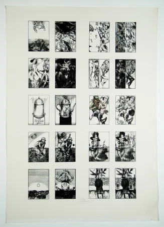 Incisione Su Legno Hirsch - Zu literarischen Parodien (Regarding literary Parodies)