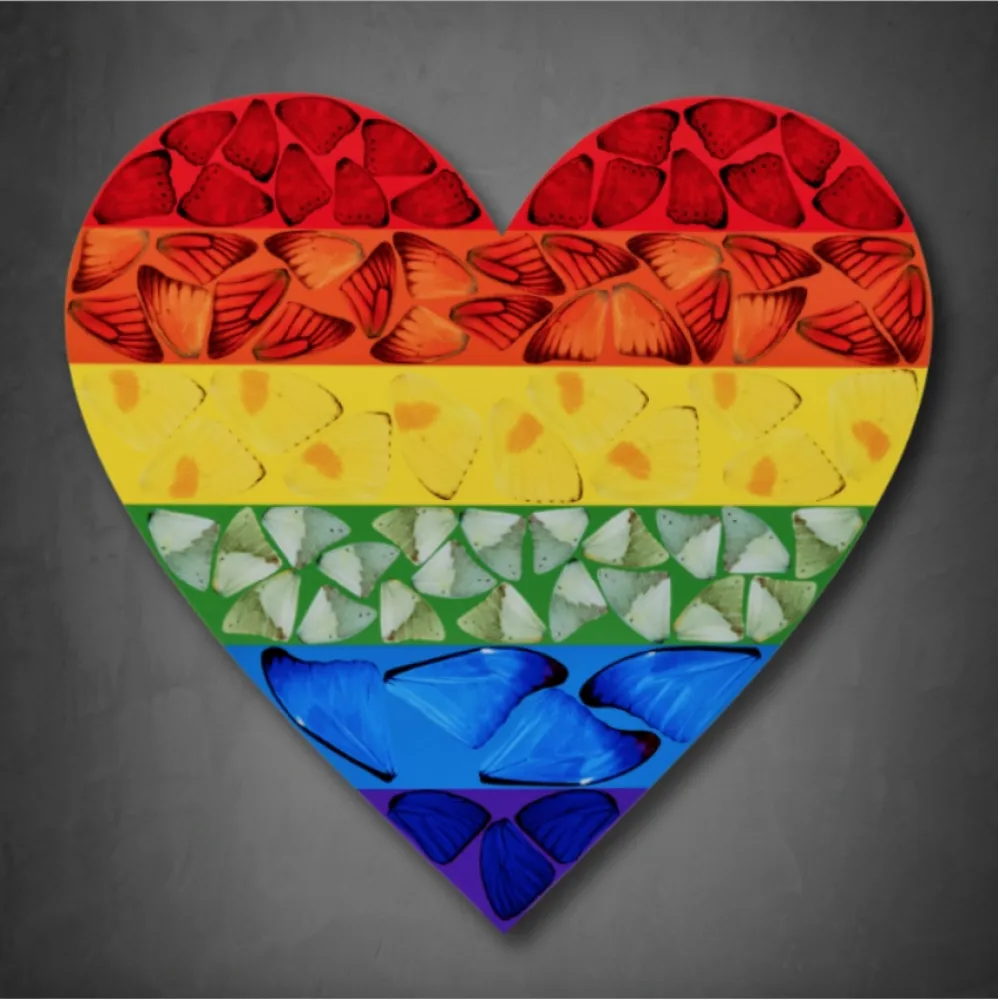 Multiplo Hirst - Butterfly Heart