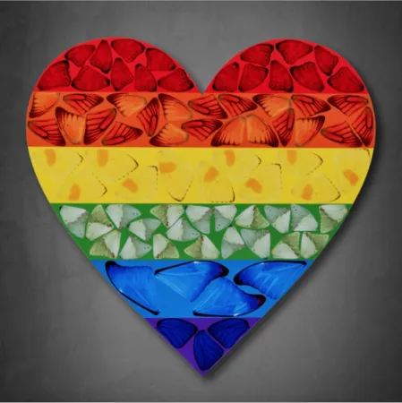 Multiplo Hirst - Butterfly Heart