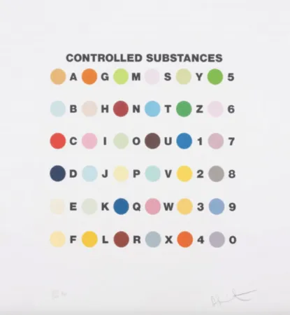Serigrafia Hirst - Controlled Substances Key Spot