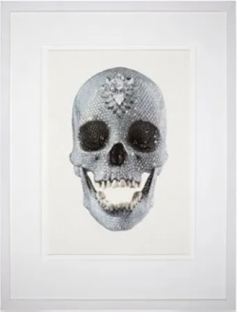 Serigrafia Hirst - For the Love of God (White), 2011