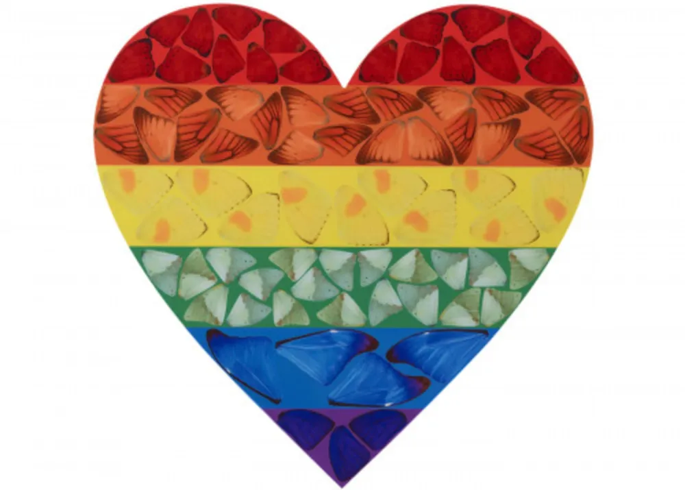 Multiplo Hirst - H7-3 Butterfly Heart (Large)