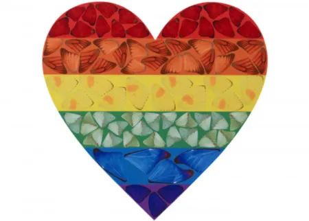 Multiplo Hirst - H7-3 Butterfly Heart (Large)