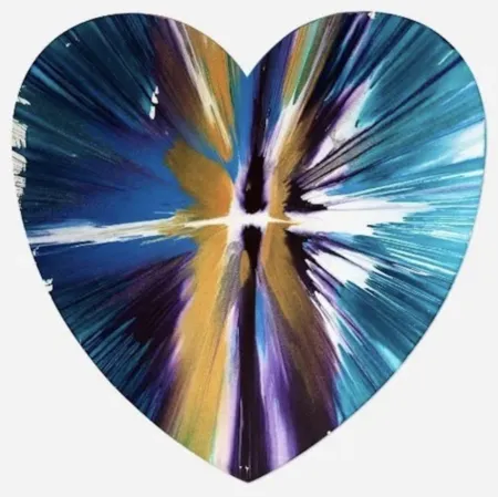 Multiplo Hirst - Heart Spin Painting