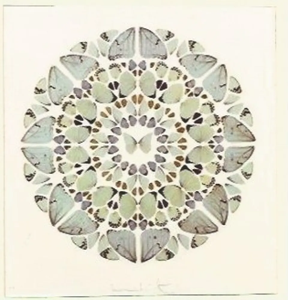 Serigrafia Hirst - Psalm Print, Exaudi, Domine (Diamond dust)