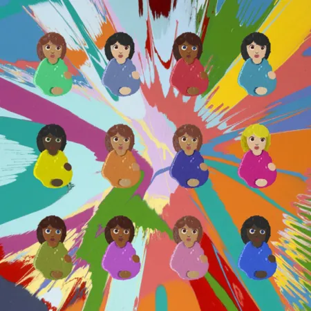 Multiplo Hirst - Signed Great Expectations Print (Spin Painting Background)