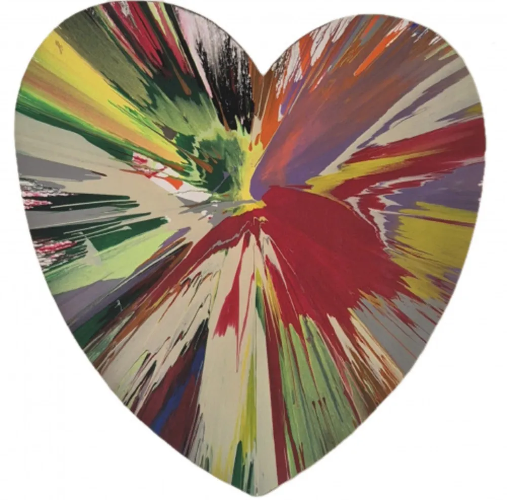 Multiplo Hirst - Untitled (spin - heart)
