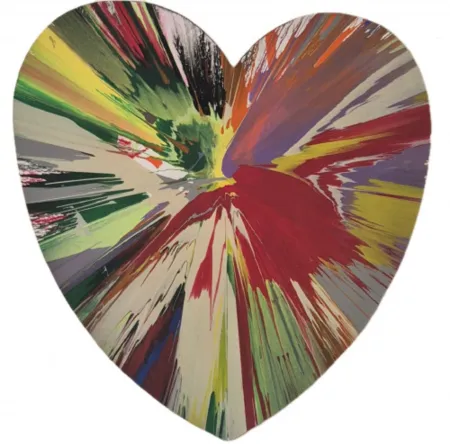 Multiplo Hirst - Untitled (spin - heart)
