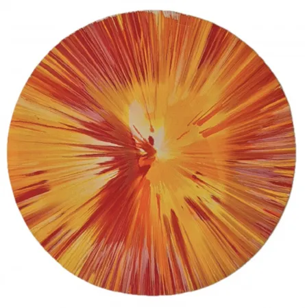 Multiplo Hirst - Untitled (spin - orange)