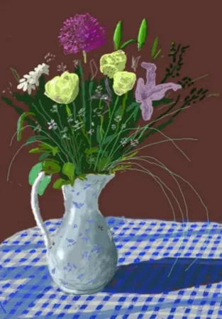Multiplo Hockney - 20th February 2021, Jug With Flowers
