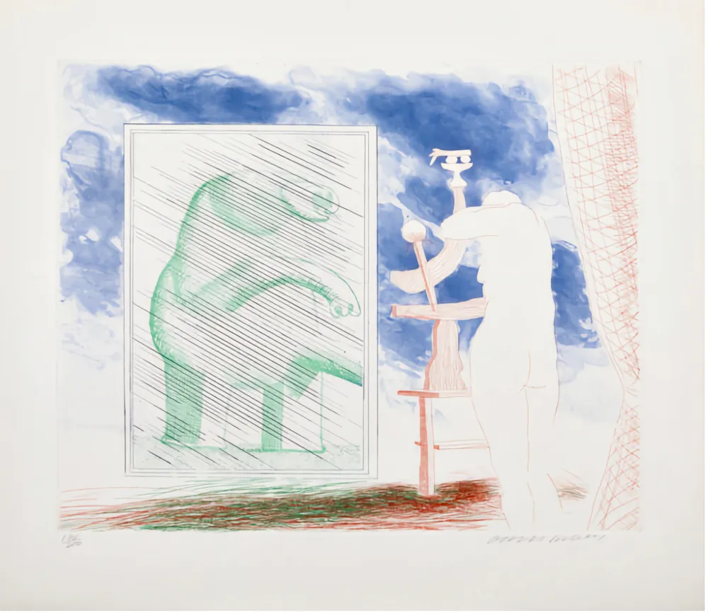 Incisione Hockney - A Picture of Ourselves 