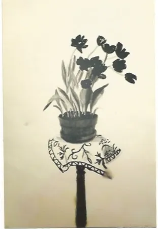 Litografia Hockney - Black Tulips