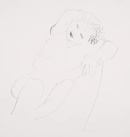 Litografia Hockney - Celia Reclining
