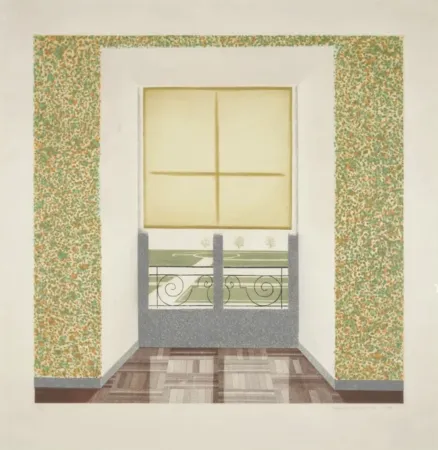 Acquaforte E Acquatinta Hockney - Contrejour in the French Style