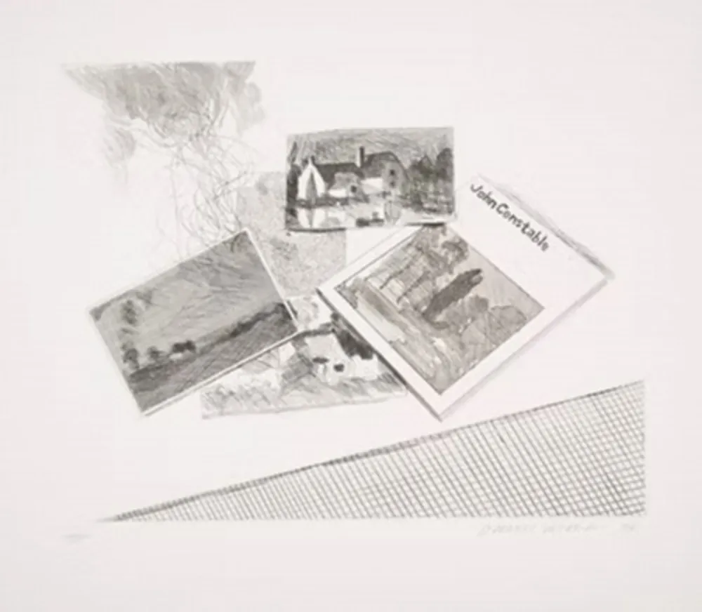 Acquaforte E Acquatinta Hockney - For John Constable