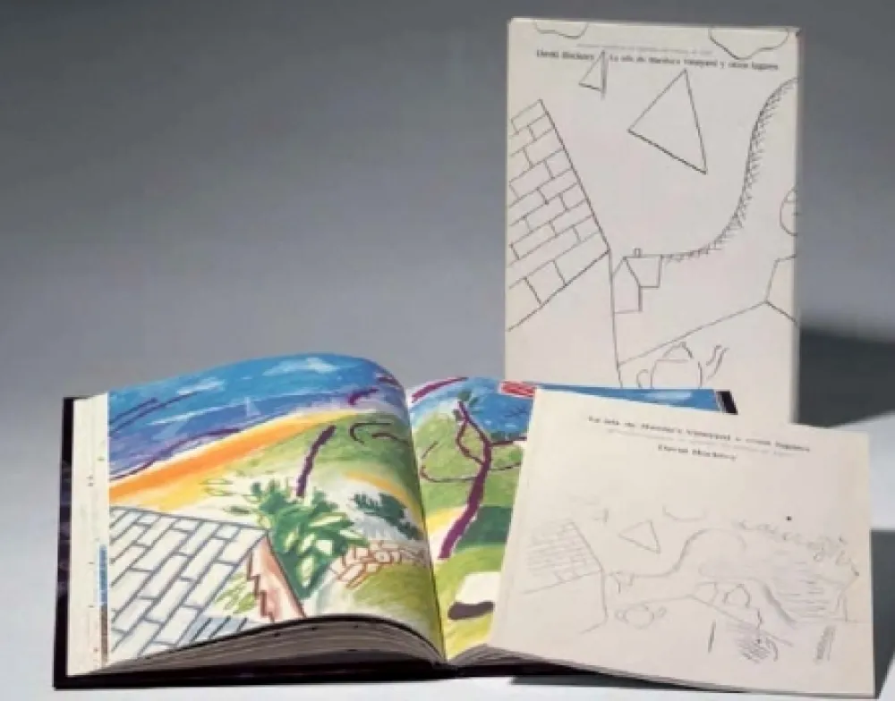Libro Illustrato Hockney -  La Isla de Martha Vineyard y otros lugares