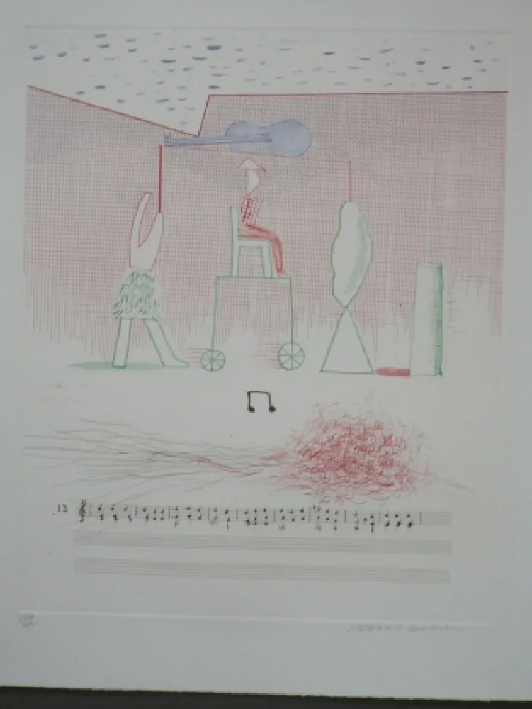 Acquaforte Hockney - Parade (from the blue guitar)