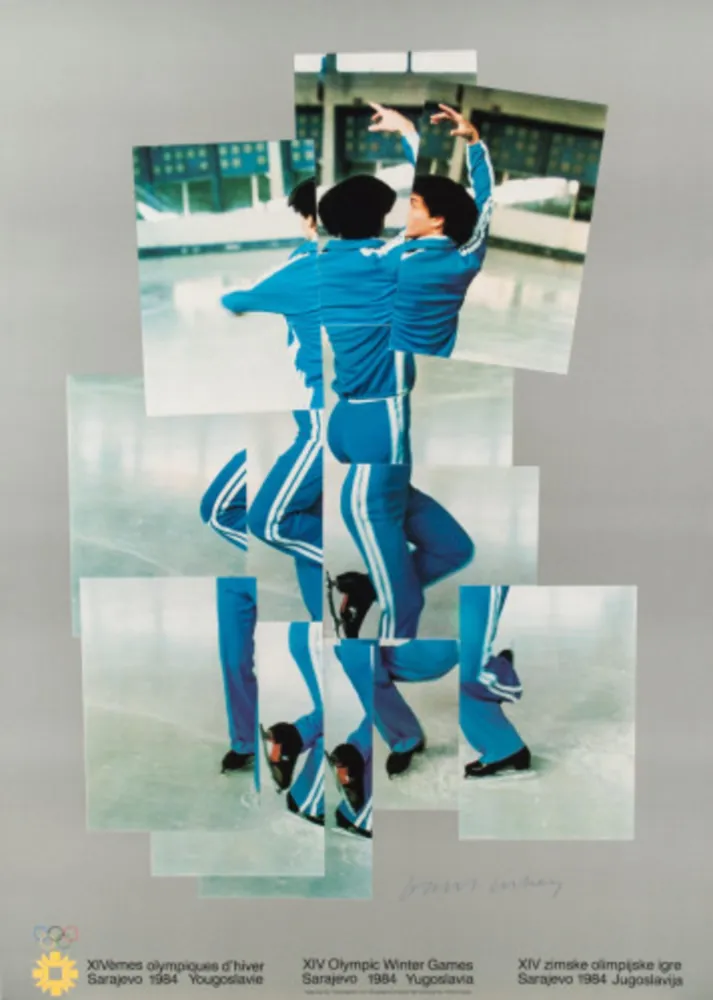 Litografia Hockney - Skater