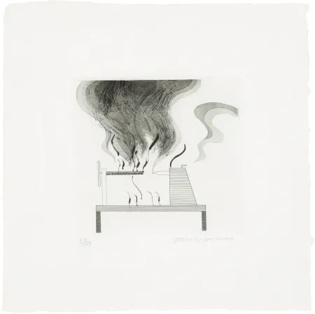 Multiplo Hockney - The Lathe and Fire