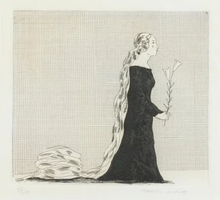 Acquaforte E Acquatinta Hockney - The Older Rapunzel