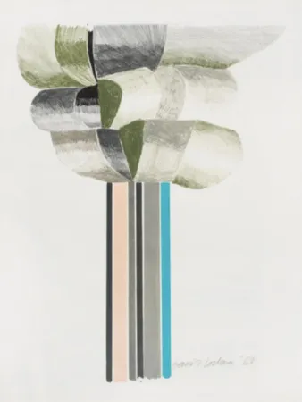 Litografia Hockney - Trees