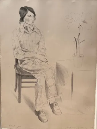 Litografia Hockney - Yves Marie