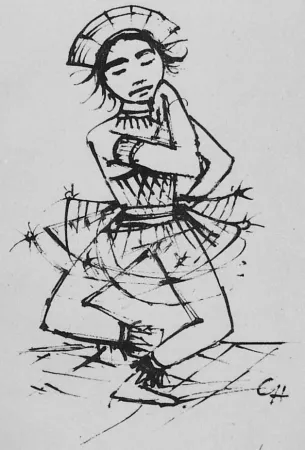 Litografia Hofer - Javanische-Tänzerin