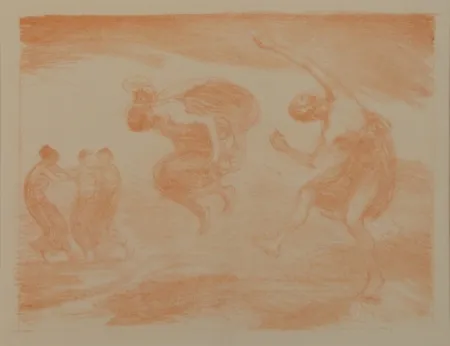 Litografia Hofmann - Tanzende Mädchen (Springende Mädchen)