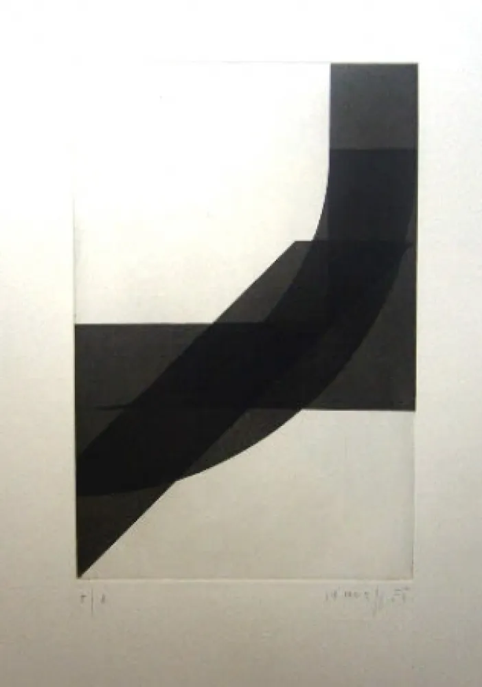 Incisione Honegger - Composition géométrique 4