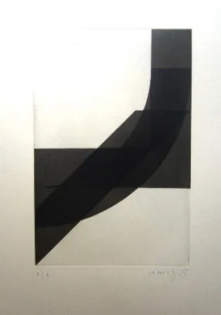 Incisione Honegger - Composition géométrique 4