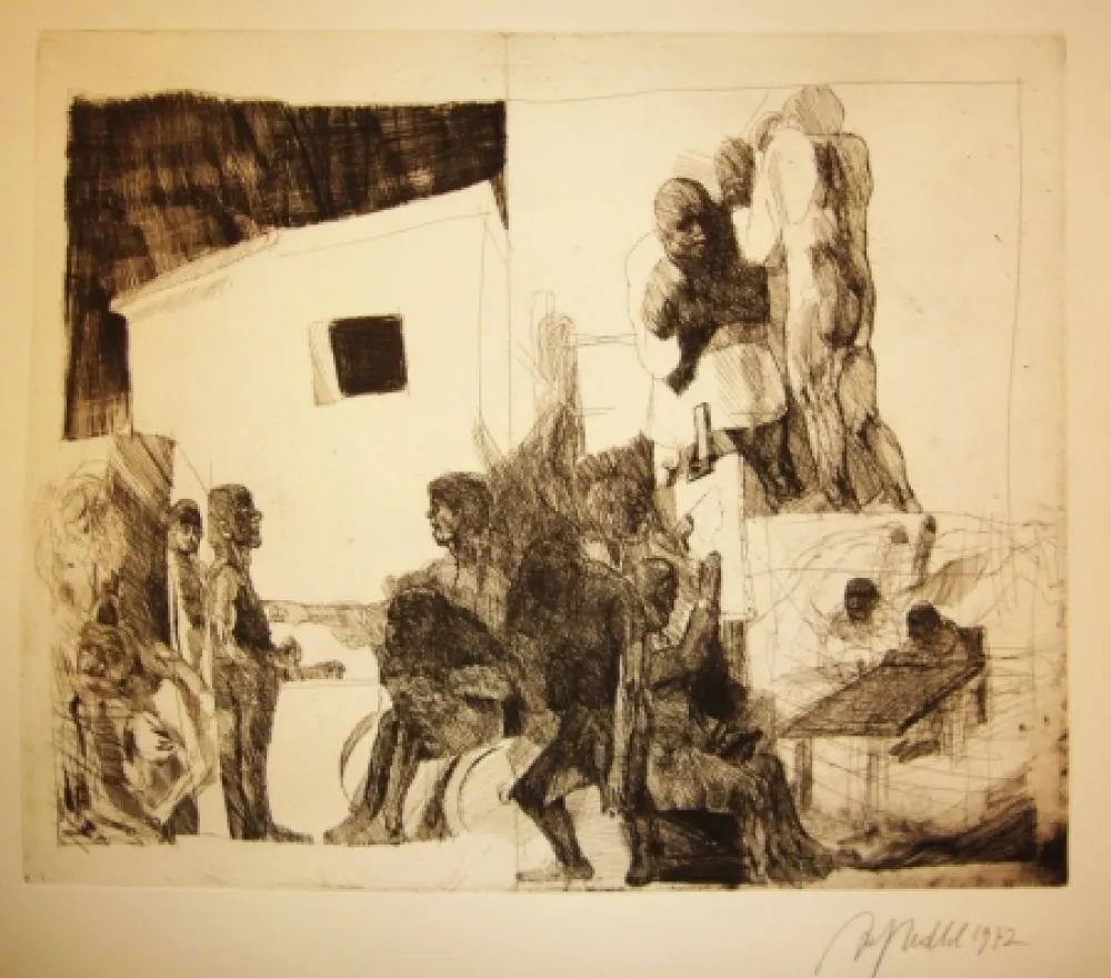 Incisione Hrdlicka - Atelier