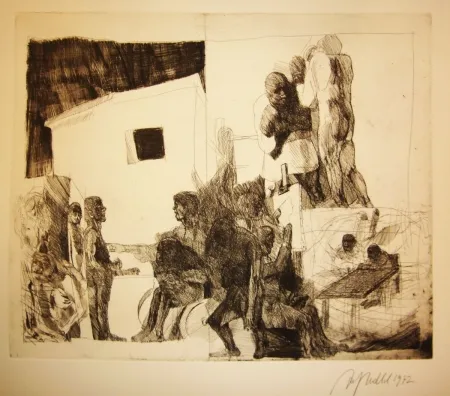 Incisione Hrdlicka - Atelier