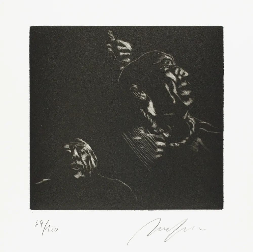 Acquatinta Hrdlicka - Hinrichtung (Execution)