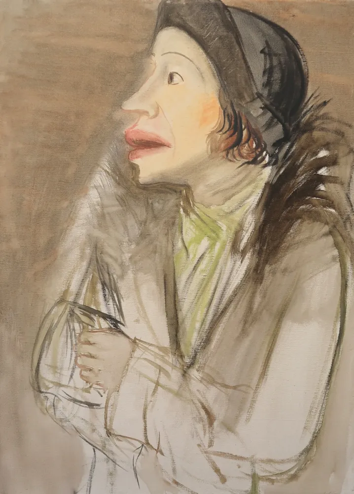 Non Tecnico Hubbuch - Lissy im Pelzmantel mit Hut