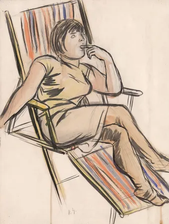 Non Tecnico Hubbuch - Marianne im Liegestuhl