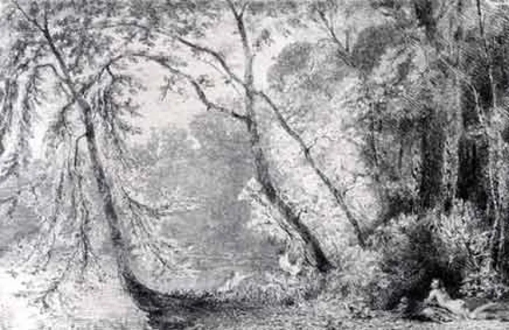 Incisione Huet - Baigneuses