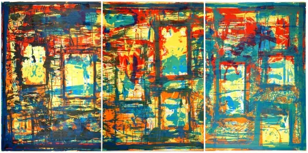 Litografia Huftier - Fenêtre en Rajasthan