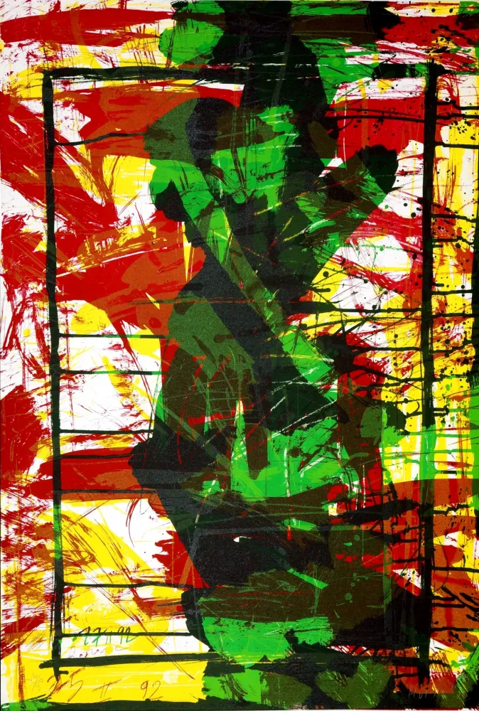 Litografia Huftier - Jacqueline